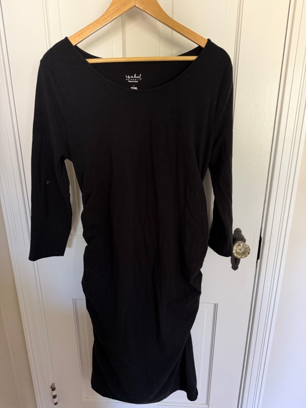 Ingrid & Isabel Maternity Black Long Sleeve Dress